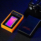 Запальничка usb 2 дуги з ліхтариком у подарунковому пакованні US-670H, фото 6