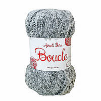 Avanti Yarn BOUCLE (Аванті Ярн Буклє) № 91 сірий (Пряжа акрил, нитки для в'язання)