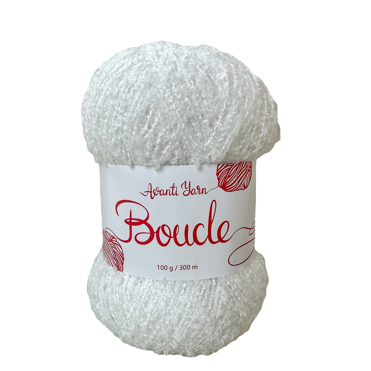 Avanti Yarn BOUCLE (Аванті Ярн Буклє) № 6316 білий (Пряжа акрил, нитки для в'язання)