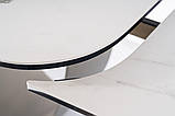 Стіл INFINITY CERAMIC 160(240)*95 білий AMBER BIANCO/коричневий, фото 3