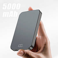 Беспроводной Повербанк MagSafe Power Bank для iPhone 5000 mAh 22.5W Магсейф Павербанк с беспроводной зарядкой