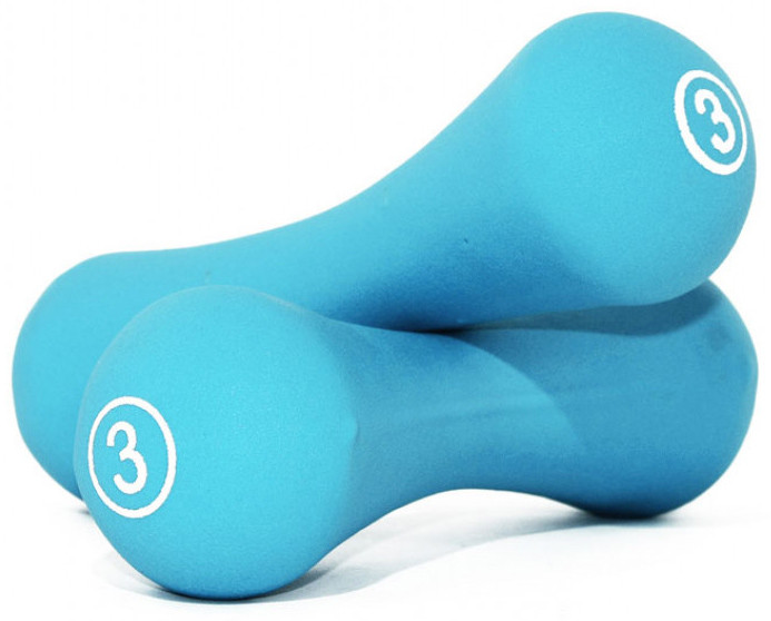 Гантелі неопрен Neoprene dumbbell блакитний Уні 2х3кг Акція, знижка