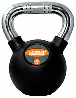 Гиря RUBBER KETTEL DUMBELL чорний Уні 10кг original Акція Знижка