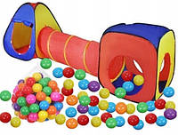 Намет дитячий igloo ігровий двійний з тунелем та кульками