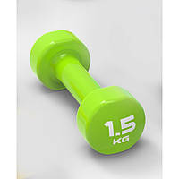 Гантель вініл STUDIO DUMBBELL зелений Уні 1,5кг original Акція Знижка