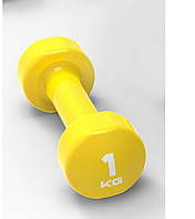 Гантель вініл STUDIO DUMBBELL жовтий Уні 1кг original Акція Знижка