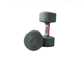 Гантелі пластикові пари CEMENT DUMBELL сірий Уні 2х4кг original Акція Знижка