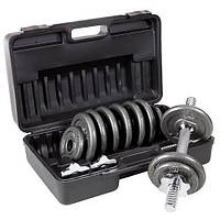 Набір гантелей у кейсі пара DUMBBELL SET чорний Уні 2х7,5кг original Акція Знижка