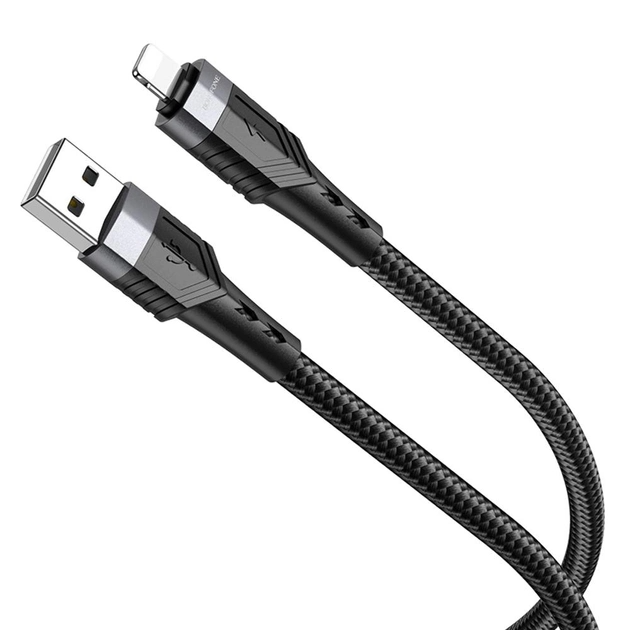 Кабель Borofone BU35 lightning  Influence charging data cable 3A 1.2m Black