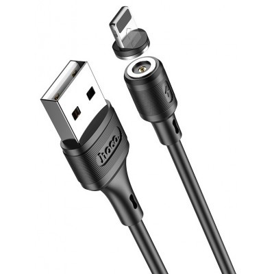 Кабель HOCO X52 Sereno magnetic charging cable for Lightning 2A 1m Black