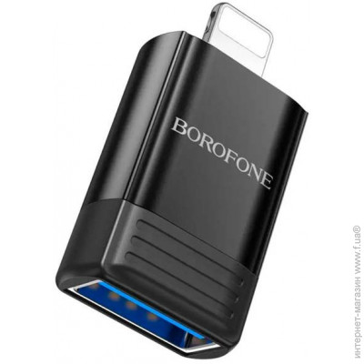 Перехідник  Borofone BV18 Lightning to USB 2.0 OTG black