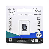 Карта памяти T&G microSDHC (UHS-1) 16 GB class 10 (без адаптера)