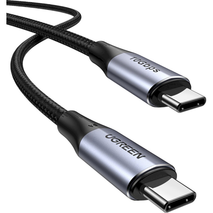 Кабель UGREEN US355 USB Type-C to USB Type-C 100W 1м Black (80150)