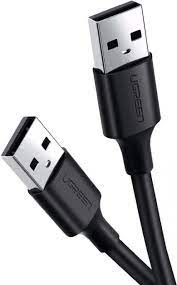 Кабель UGREEN US102 USB-A 2.0 Male to Male 2м Black (10311)