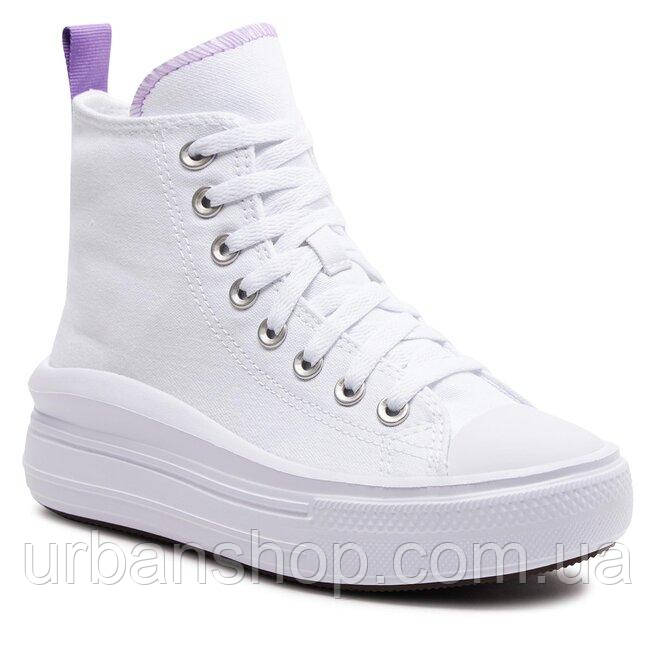 Urbanshop com ua  Кеди Chuck Taylor All Star Move Platform A03667C White/Pixel Purple/White РОЗМІРИ ЗАПИТУЙТЕ