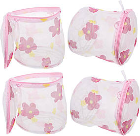 Мішок сітка для прання білизни з каркасом 18*15 см із малюнком