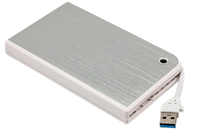 Зовнішня кишеня 2,5" SATA HDD/SDD, USB 3.0, білий Agestar 3UB 2A14 (White) — MegaLavka