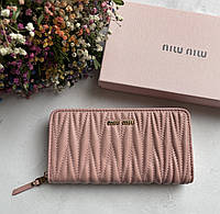 Красивый женский кожаный кошелёк miu miu