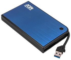 Зовнішня кишеня 2,5" SATA HDD/SDD, USB 3.0, синій Agestar 3UB 2A14 (Blue) — MegaLavka