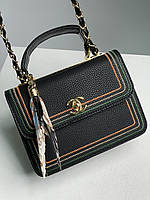 Женская сумка из эко-кожи Chanel Classic Black