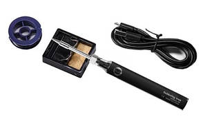 Бездротовий паяльник USB 5V 8W з регулюванням температури, чорний, фото 1