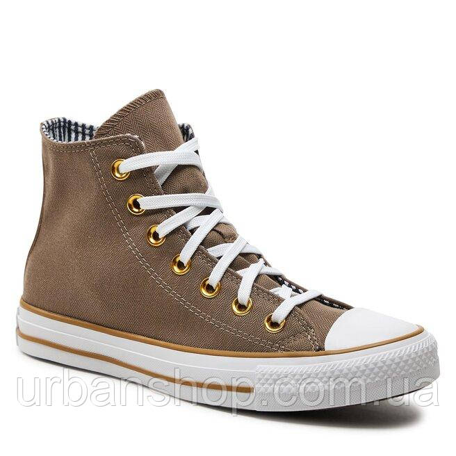 Urbanshop com ua Кеди Chuck Taylor All Star Herringbone Stripe A06440C Mud Mask/Trek Tan/White РОЗМІРИ