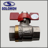 Кран кульовий PN40 1/2" ВВ Solomon (метелик)