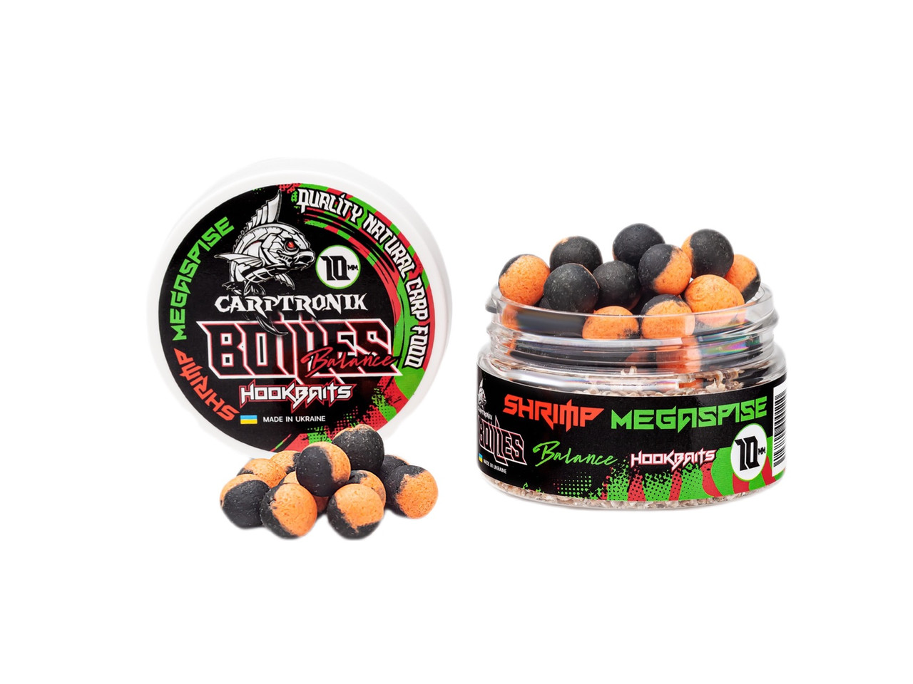 Насадочний бойл Balance 10мм Креветка-мегаспайс
