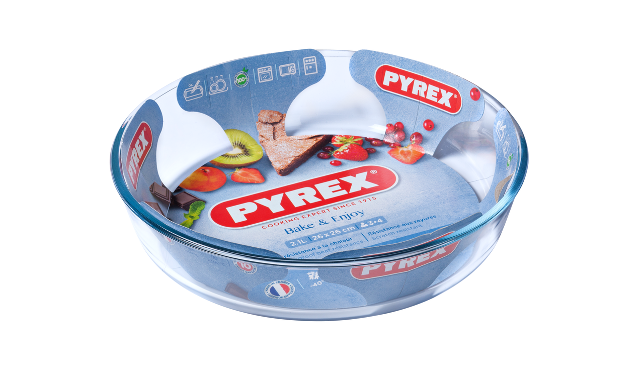 Форма для випікання скляна для пирога Pyrex Bake&Enjoy 26 см кругла (2.1 л)