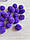 Помпони нейлонові " 1,8 см , темно  фіолетові 500  шт, фото 2