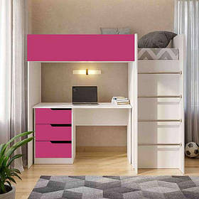 Ліжко-кімната Bed-room 3+стіл (рожевого кольору) для дівчинки