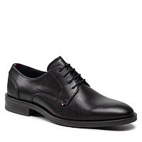 Urbanshop com ua Туфлі Embossed Hilfiger Leather Shoe FM0FM03952 Black BDS РОЗМІРИ ЗАПИТУЙТЕ