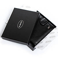 Чоловіче шкіряне портмоне DR. BOND MS-15 black.Купити чоловічі гаманці гуртом і в роздріб в Україні., фото 4