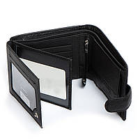 Чоловіче шкіряне портмоне DR. BOND MS-17 black.Купити чоловічі гаманці гуртом і в роздріб в Україні., фото 4