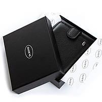 Чоловіче шкіряне портмоне DR. BOND MS-17 black.Купити чоловічі гаманці гуртом і в роздріб в Україні., фото 6