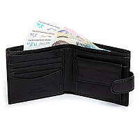Чоловіче шкіряне портмоне DR. BOND MS-28 black.Купити чоловічі гаманці гуртом і в роздріб в Україні., фото 4