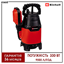 Насос занурювальний для брудної води 330 Вт Einhell GC-DP 3325 9500 л год Висота 6 м Глибина 7 м