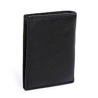 Чоловіче шкіряне портмоне DR. BOND MSM-9 black.Купити чоловічі гаманці гуртом і в роздріб в Україні., фото 2