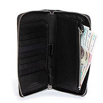 Чоловіче шкіряне портмоне DR. BOND MS-11 black.Купити чоловічі гаманці гуртом і в роздріб в Україні., фото 3