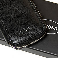 Чоловіче шкіряне портмоне DR. BOND M3047 black.Купити чоловічі гаманці гуртом і в роздріб в Україні., фото 4
