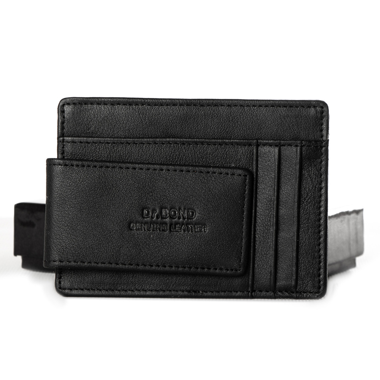 Чоловіче шкіряне портмоне DR. BOND MZS-2 black.Купити чоловічі гаманці гуртом і в роздріб в Україні.
