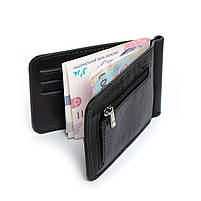 Чоловіче шкіряне портмоне DR. BOND MZS-5 black.Купити чоловічі гаманці гуртом і в роздріб в Україні., фото 4