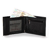 Чоловіче шкіряне портмоне BRETTON 208G-L1 black.Купити чоловічі гаманці гуртом і в роздріб в Україні., фото 5