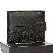 Чоловіче шкіряне портмоне BRETTON 210L black.Купити чоловічі гаманці гуртом і в роздріб в Україні., фото 3
