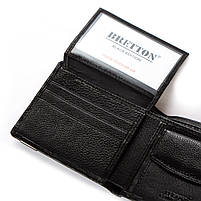 Чоловіче шкіряне портмоне BRETTON 210L black.Купити чоловічі гаманці гуртом і в роздріб в Україні., фото 6
