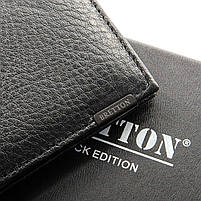 Чоловіче шкіряне портмоне BRETTON 168-24C black.Купити чоловічі гаманці гуртом і в роздріб в Україні., фото 3