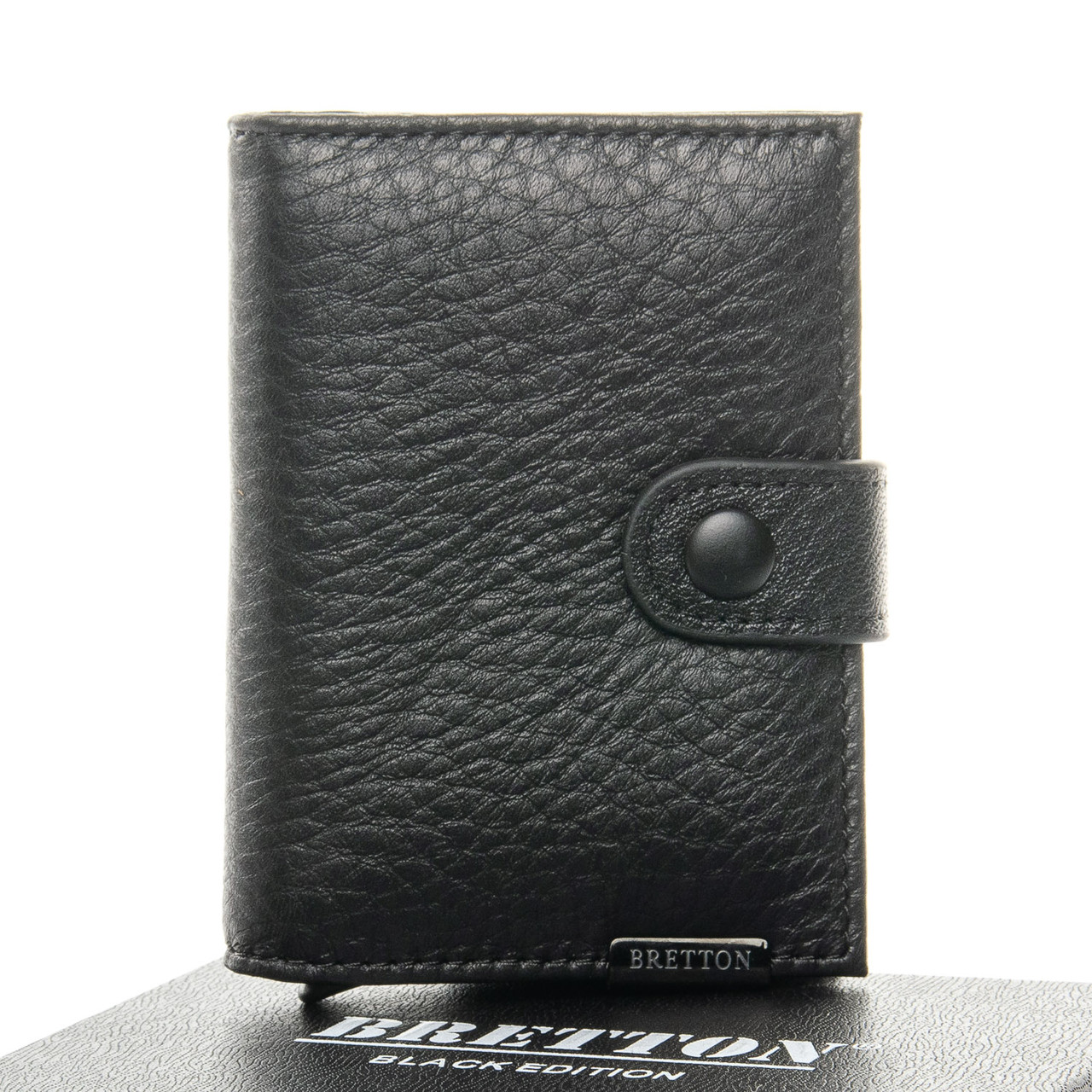 Чоловіче шкіряне портмоне BRETTON 163-22 black.Купити чоловічі гаманці гуртом і в роздріб в Україні.