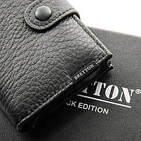 Чоловіче шкіряне портмоне BRETTON 163-22 black.Купити чоловічі гаманці гуртом і в роздріб в Україні., фото 3