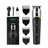 Машинка для стрижки волос VGR V-191 аккумуляторная с насадками 5 Вт, триммер для бороды