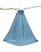 Детское махровое полотенце 100х100 см с уголком Sensillo Krepa Jeans